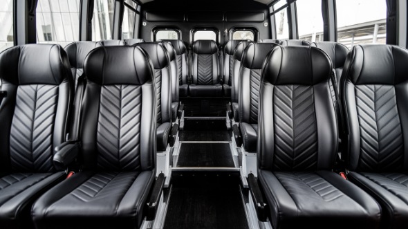 25 passenger minibus inside fishers